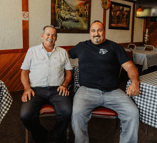 Father and Son at House of Lasagna